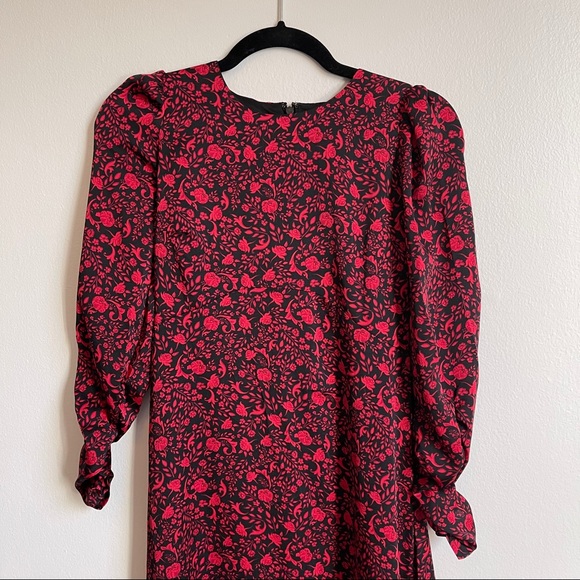 Black and Red Floral Dress NWT - Picture 5 of 7